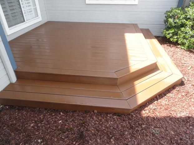 A recent deck installer job in the  area
