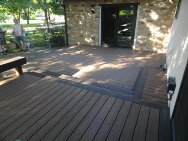A recent custom decking job in the  area